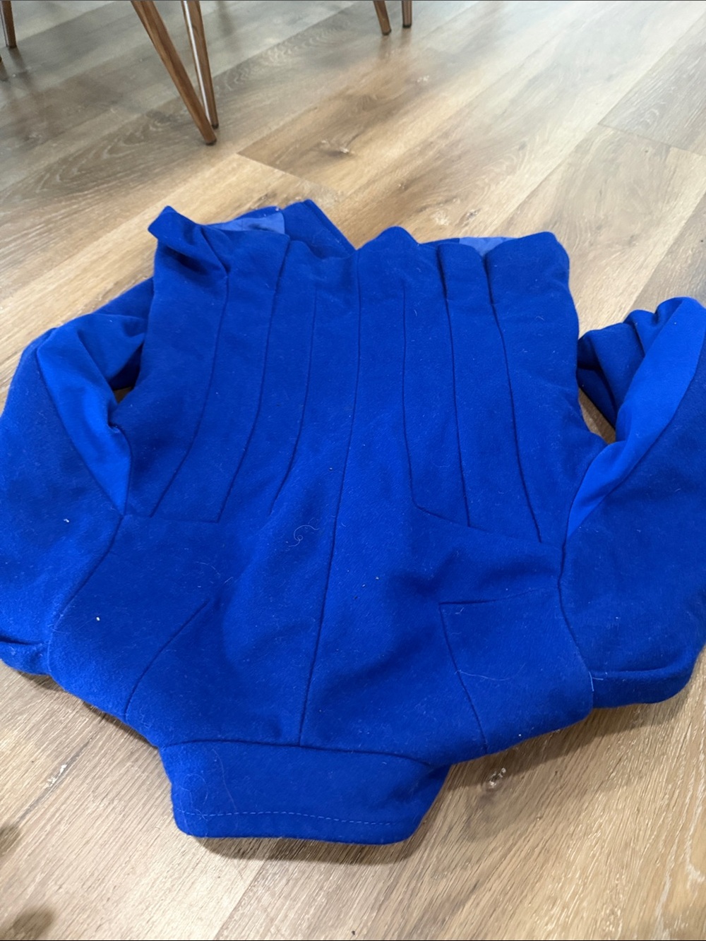 bebe Cobalt Blue Double-Breasted Wool-Blend Blazer - Picture 7 of 9